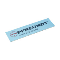 Schild Pfreundtlogo Alu 148x40x1,0 mm